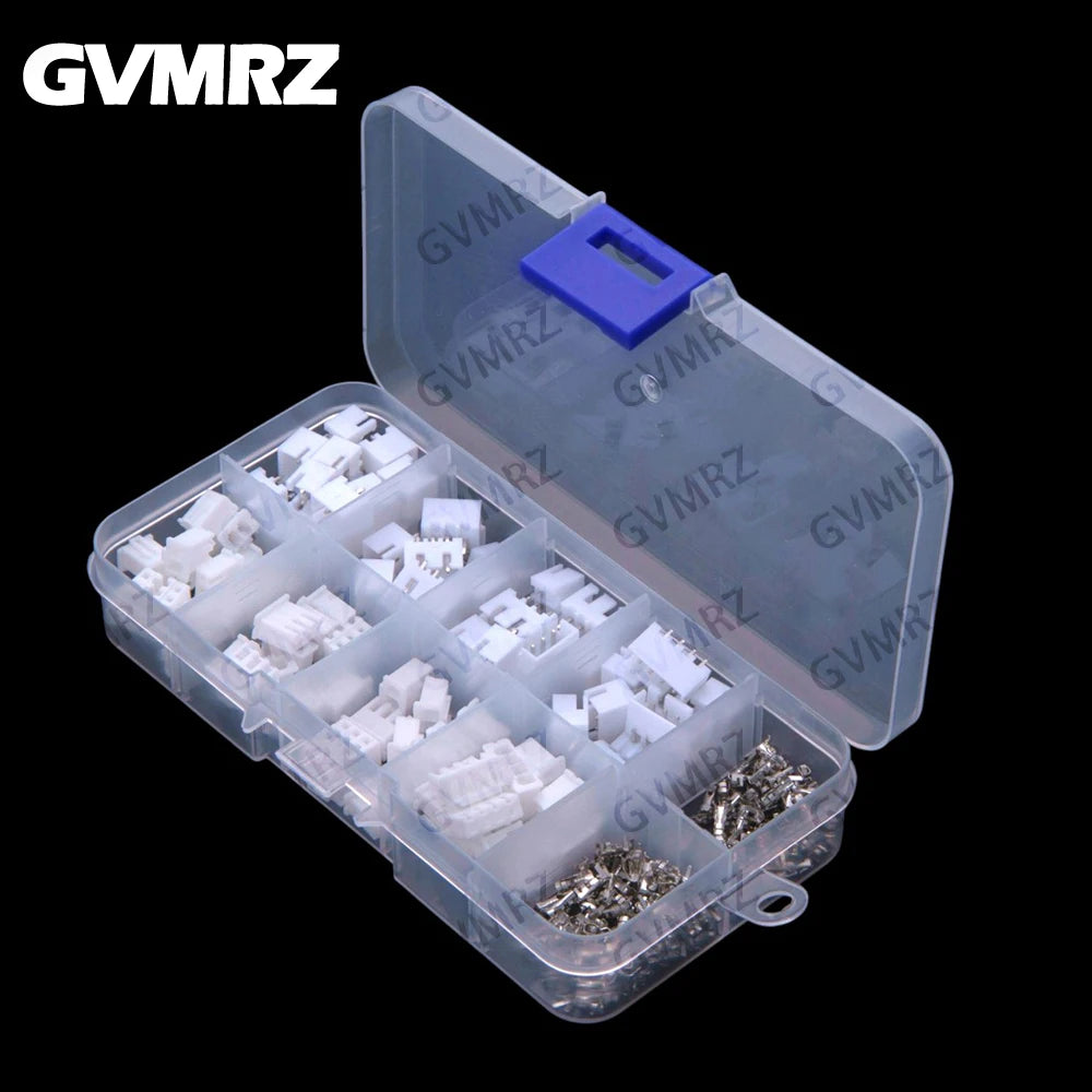 250PCS 2P 3P 4P XH 2.54mm pitch terminal kit housing pin header JST connector XH2.54