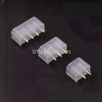 10pcs 5.08mm IDE Connector 4 Pin D Shape Wafer Straight Hollow Pin  PCB Solder Molex Big IDE 2P/3P/4P ATX Power Socket