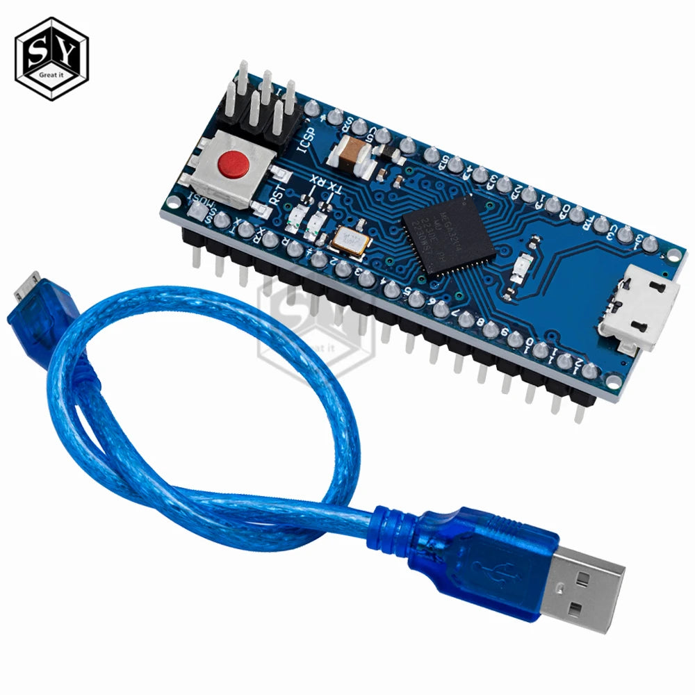 ATmega32u4 5V 16Mhz Expansion Board Module For Arduino Micro Compatible For R3 Nano Replace Pro Mini Microcontroller ONE ATmega