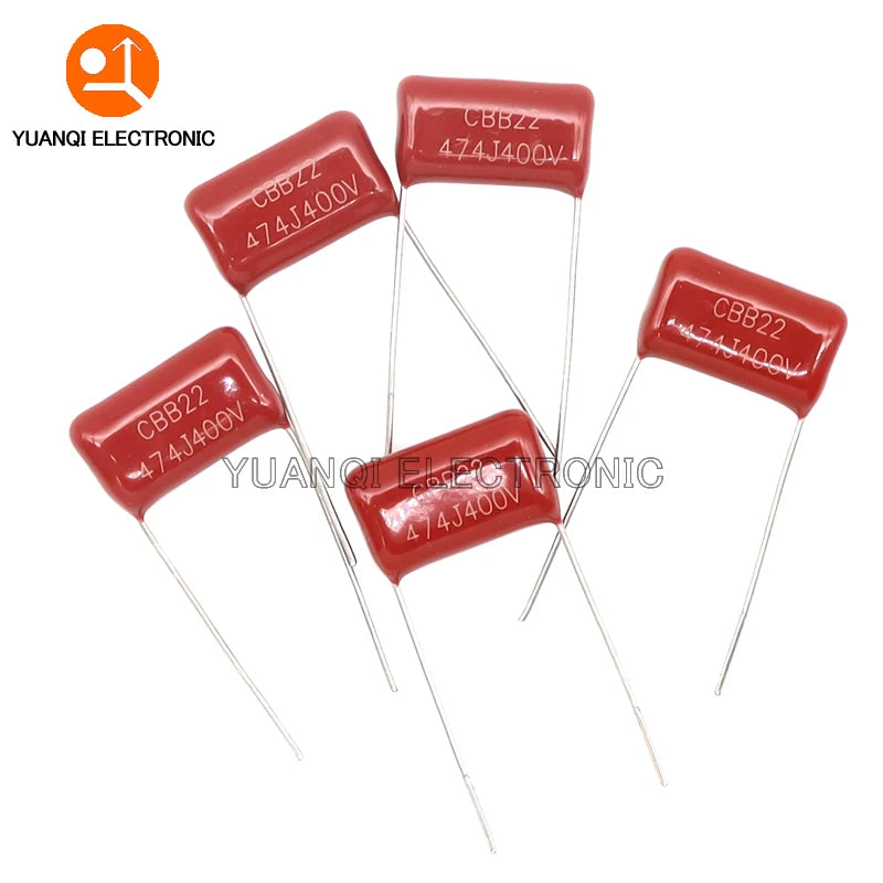 50PCS/LOT 10NF-3.3UF CBB Capacitor Assortment Kit 400V 10NF - 3.3UF 10values Metallized Polyester Film Capacitors KIT DIY