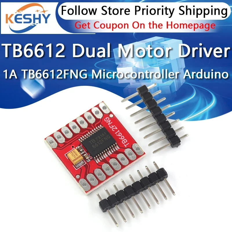 TB6612 Dual Motor Driver 1A TB6612FNG for Arduino Microcontroller Better than L298N
