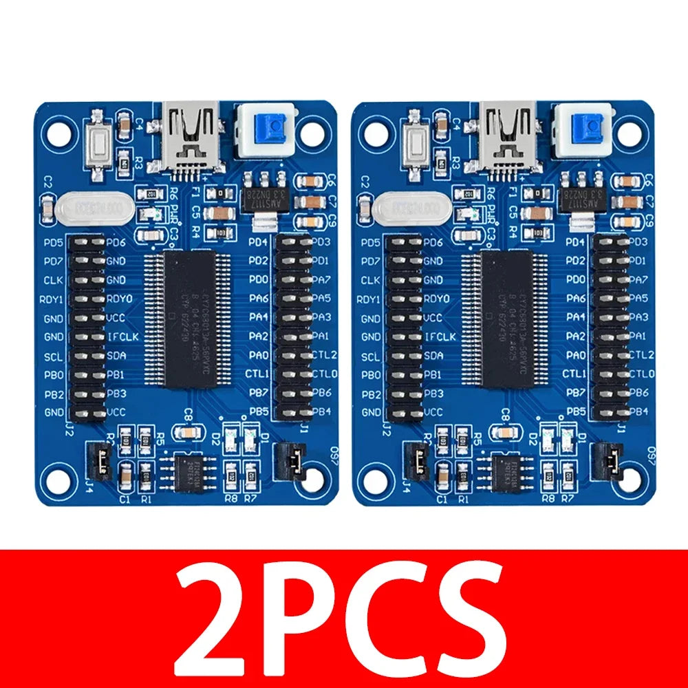 1~5PCS EZ-USB FX2LP CY7C68013A USB Core Board Development Board USB Logic Analyzer With I2C Serial SPI Interface Module Mini USB