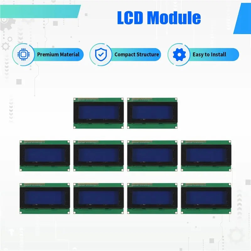 10PCS LCD2004 2004 LCD Module 2004 20X4 Character LCD Display IIC I2C Interface For Arduino Raspberry Pi Blue Screen