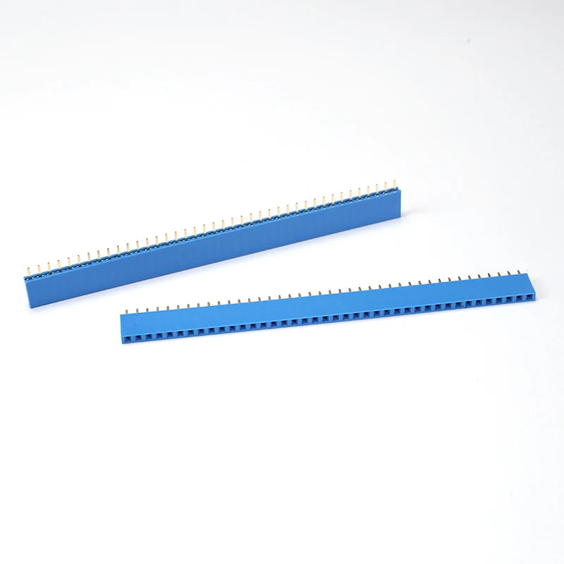 10PCS 1x40 Pin Female Header Strip 2.54mm Pitch Single Row Straight Socket for PCB  40p 40 Pin Connector