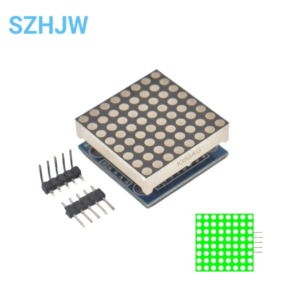 1 / 2 / 4 / 8-bit MAX7219 60×60 Dot Matrix Module Microcontroller LED Display Module For DIY KIT With Cable
