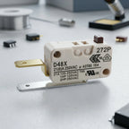 Microswitch with Actuator Compact Rectangular Microswitch Limit Switch Snap Action Mechanical for Technicians, Control Panels