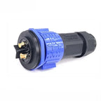 IP67 M25 50A 500V Waterproof Connector 2 3 4 Pin Self Locking E-bike Charging Power Aviation Panel Socket Electrical Cable Plug