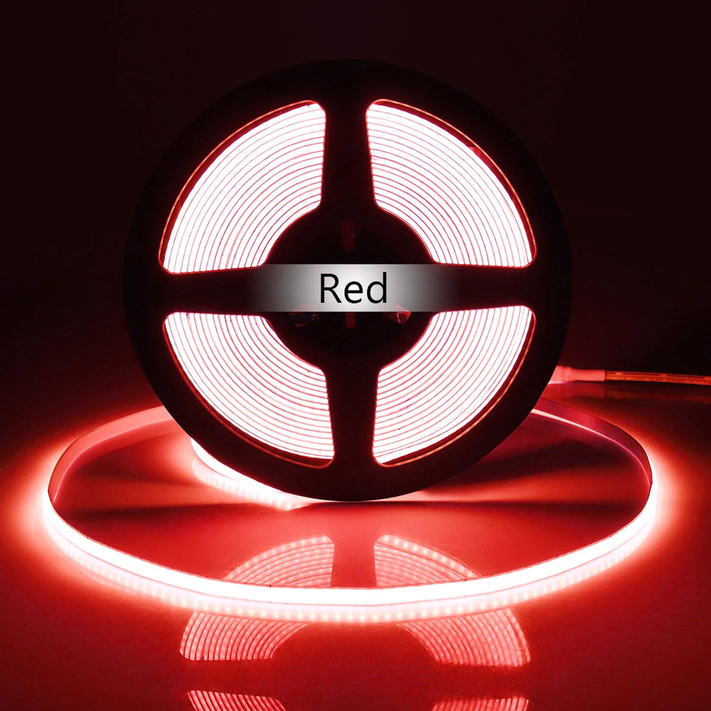 Super Thin 5mm COB LED Strip 1m 2m 3m 4m 5m High Density Flexible Neon LED Tape Ribbon For Home Room Decor TV Backlight Lighting