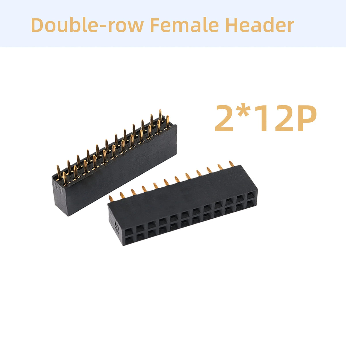 10/15/20PCS Single/Double-row Female Header Socket Pitch 2.54mm 2*2p 3p 4p 5p 6p 7p 8p 9p 10p12p14P16p18p20p22p40p Pin Connector