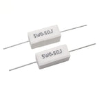 10pcs 5W 5% Cement Resistor Power Resistance 0.1 ~ 10K 0.1R 0.5R 1R 10R 100R 0.22 0.33 0.5 1 2 5 8 10 15 20 25 30 100 1K 10K ohm