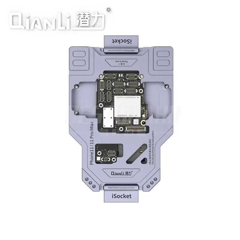 QIANLI ISocket Motherboard Middle Layer Test Stand for IPhone 16E X-16 Logic Board Function Diagnostic Double-deck Repair Tools