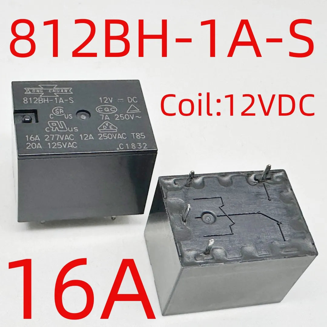New 812BH-1A-C 812BH-1A-S 812H-1A-C 6V/9V/12V/24V/48V (4123A-16A) Relay 4pins