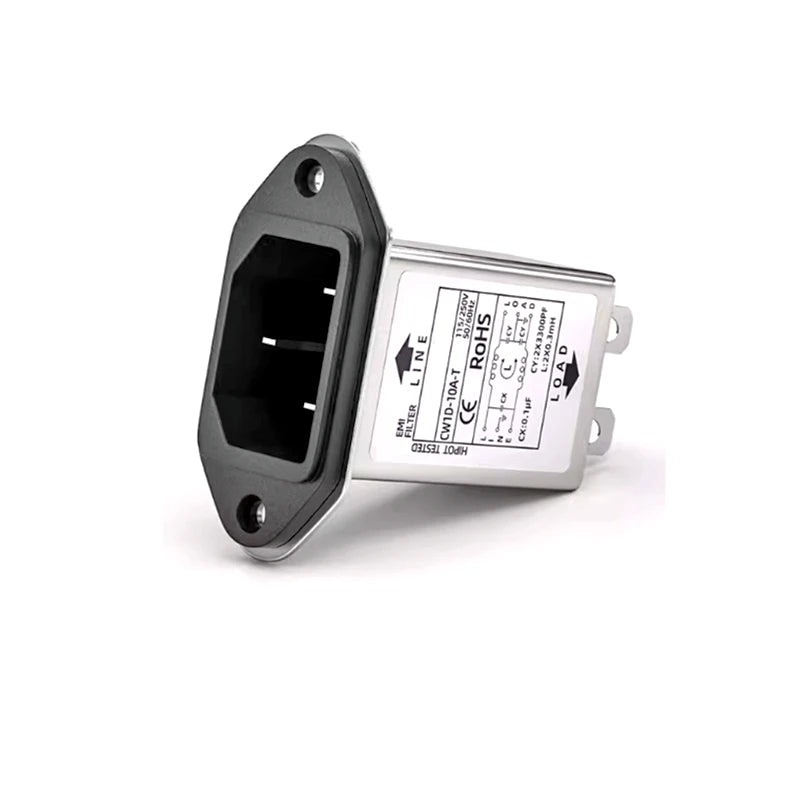 CW1D-3A6A10A-T EMI Filter 220V anti-interference 220V 3A6A10A socket audio power purifier Car power amplifier CW1D-10A-T