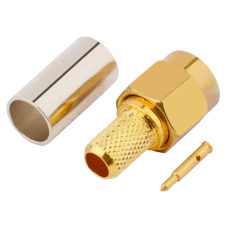 RG58 Cable Coax Adapter for WIFI Antenna Extension Cable SMA Male Female Connectors and Coaxial Cable Crimping Tool