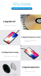 Portable Mini Desktop Wireless Charger Stand Pad For iPhone 17 16 15 14 13 12 Pro Max Samsung S25 Xiaomi Fast Charging Station