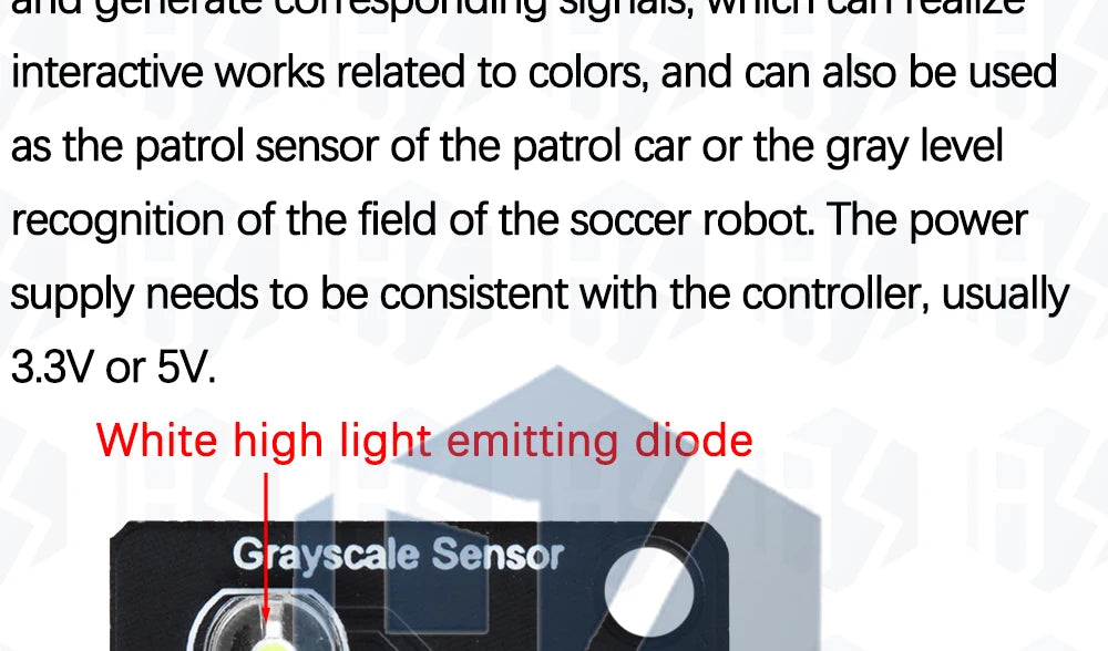 0-5V Analog Photoresistor Sensor Module: Light-Sensitive for Grayscale & Line Tracking for Arduino Compatible