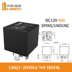 LANBOO 40A High Power Automotive Relay Car Control Relay for 12V/24V Vehicles for Automotive Use