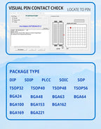 XGecu T48 Programmer [TL866-3G] TL866II Plus upvertionfor SPI/Nor/NAND FlashTSOP/SOP//EMMC BGA153/162/169/100/221 adapter socket