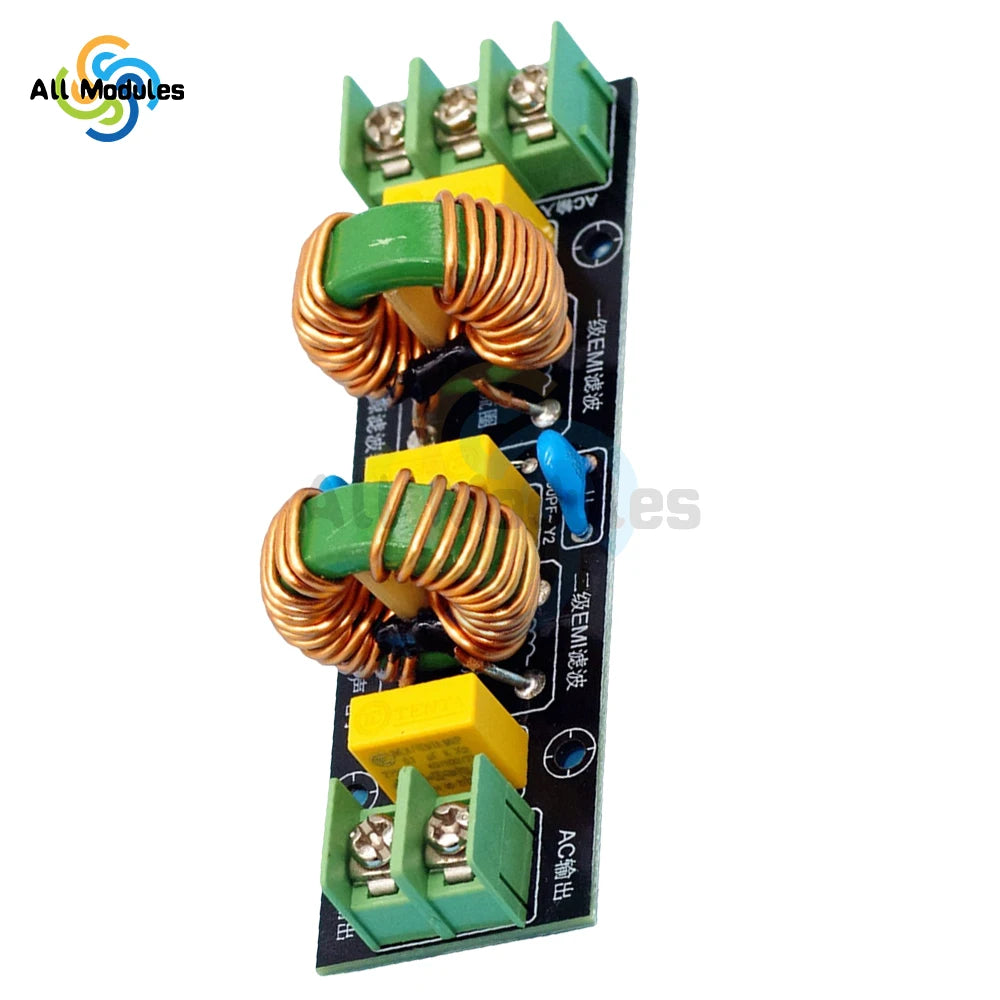 Power Supply Filtering Board Power Supply Filter EMI High Frequency Two-stage Power Low-pass Filter Board 2A-18A