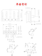 3.0mm Pitch MX3.0 Micro-Fit Connector Single Row Straight Curved Right Angle Needle Pin Header 43650 Type Socket 2P3P4P5P6Pin