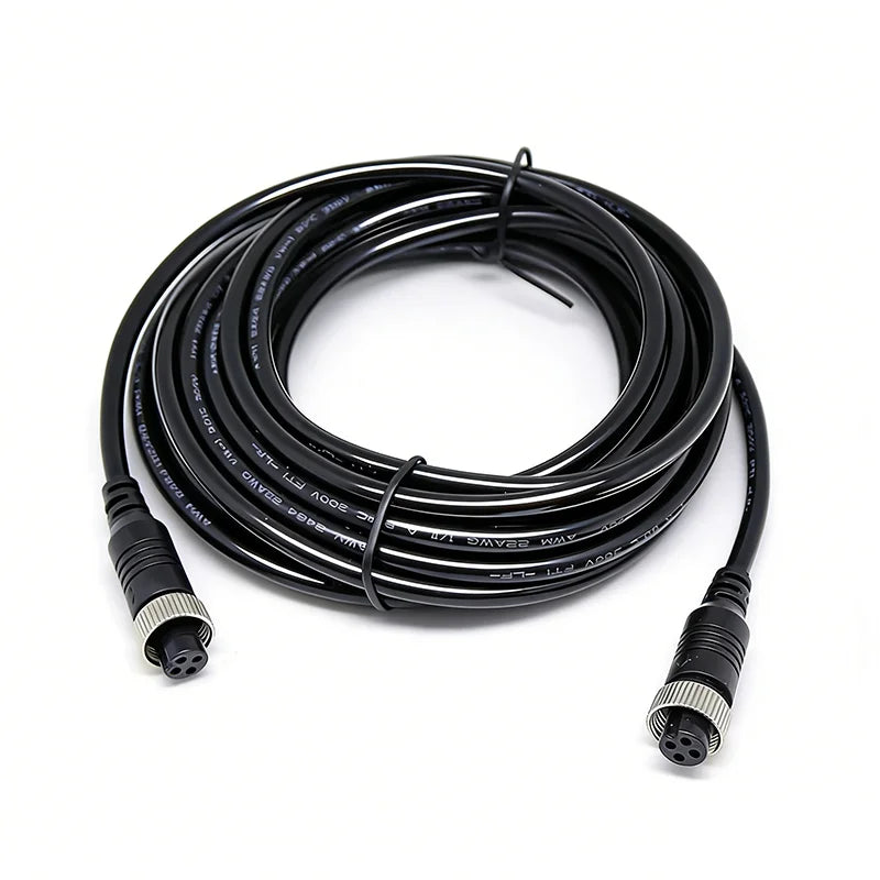 GX12 2/3/4/5/6/7 Pin Male to Female Extension Line 2Pin Aviation Plug Connection WirePlug Sensing Connector Cable 0.2-3 Meter