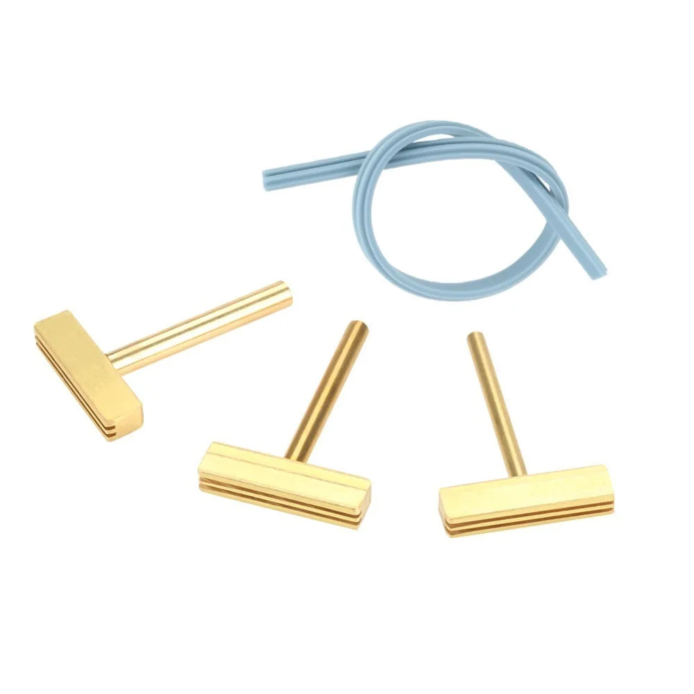 3 PCS 30W/40W/60W Power T Tip Soldering Iron Flat Tip Design For Ribbon Cable Hot Press Soldering Tip With Hot Press Stripe