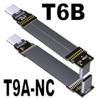 ADT-Link USB 3.2 Type-C to USB-C FFC USB C FPV Flat Slim Thin Ribbon FPC Cable Gen2x2 20Gbps 90°Adapter for Data Sync&Charging