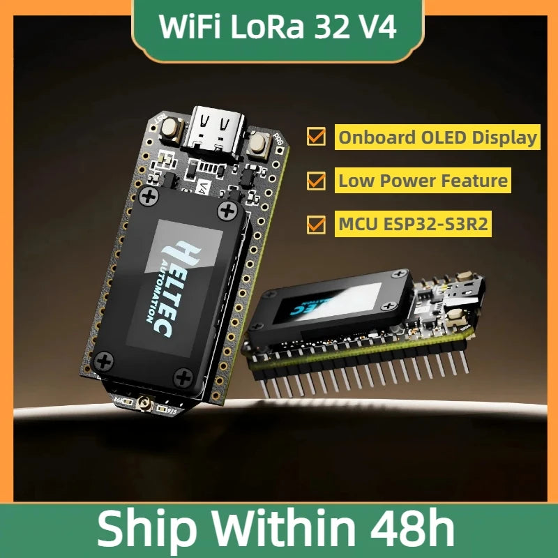Heltec WiFi LoRa 32 V4 Meshtastic Mesh Network Arduino Dev-Board LoRaWAN SX1262 ESP32-S3 OLED BLE