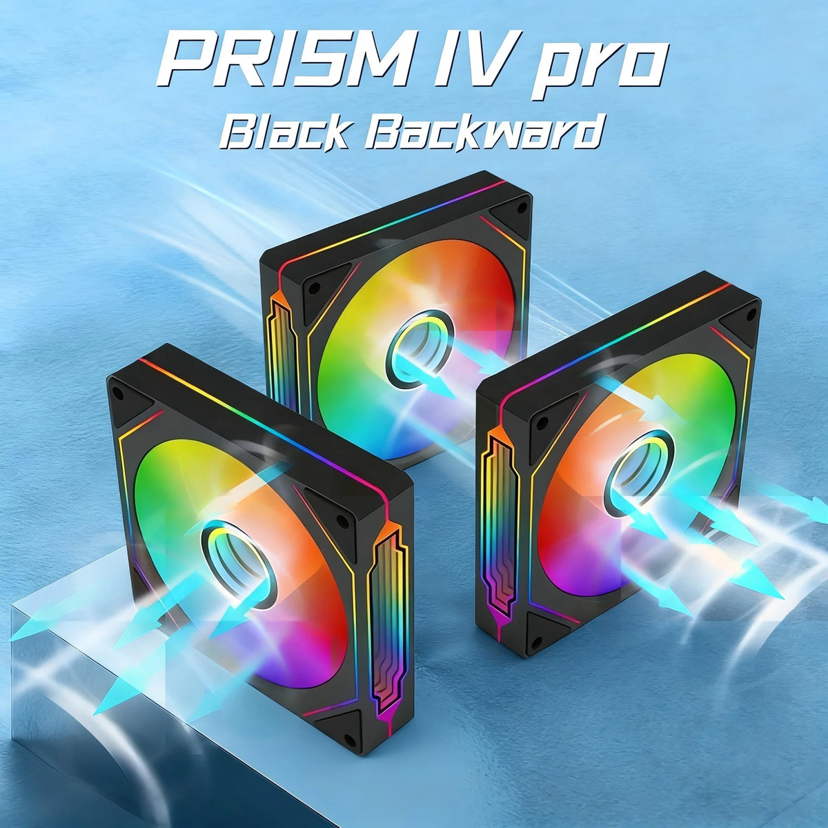 LDPCSJ 14cm ARGB PWM Quiet Computer Cooling Fan, LDPCSJ PRISM 4PRO PC Case Fan 61.5CFM High Airflow 650-1800RPM 12V 4 Pin Fan