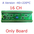 16CH DC 12V 24V Temperature Analog PT100 Resistance RS485 Collector Modbus RTU -40-500 High Temperature Acquisition Board