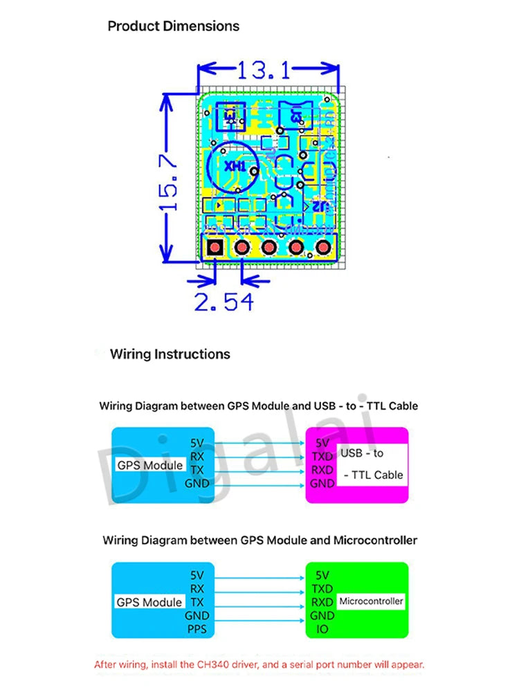 ATGM336H Compatible GPS BDS Dual Mode Navigation Module Flight Control Positioning for Arduino NEO M8N NEO 6M Upgrade