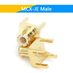 1-10PCS MCX MMCX Male Female PCB Mount Straight RF Coax Connector Right Angle 90-Degree Goldplated Welding Terminal