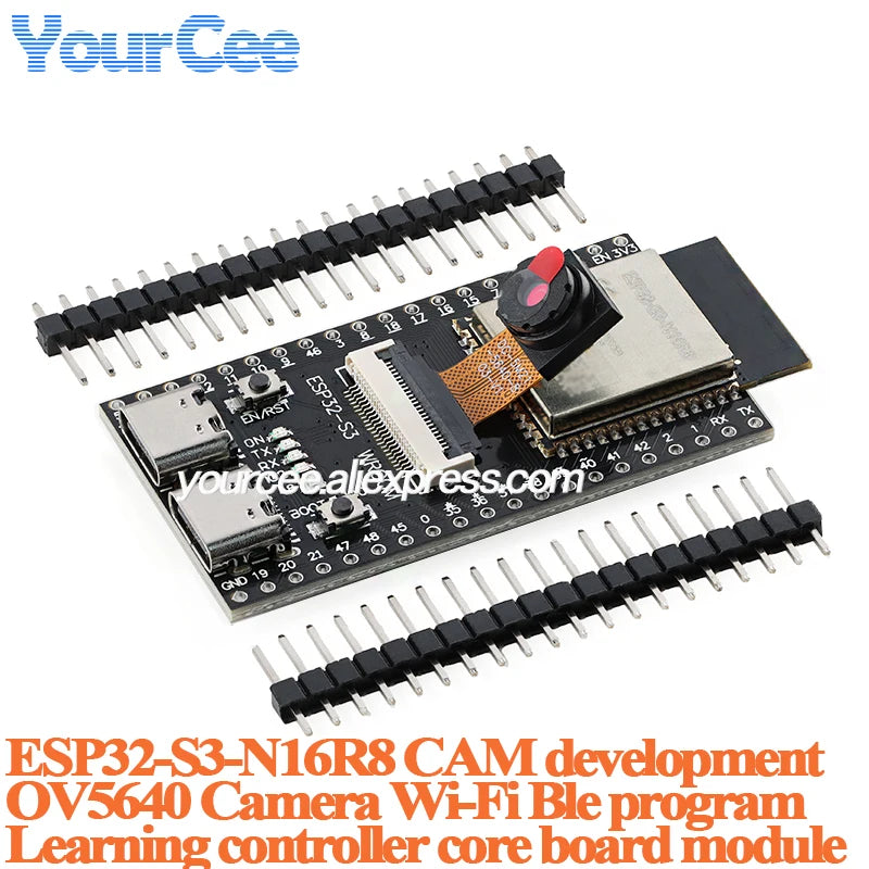 ESP32S3 ESP32-S3 WROOM N16R8 CAM Development Core Board Module OV2640/5640/OV3660 Camera Wireless WiFi+Ble Module