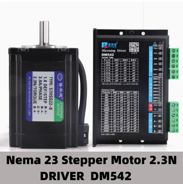 Nema 23 Stepper Motor D Shaft 2 Phase 4-Leads 57x82mm 2.3N 57HS22 Motor with TB6600 Driver For 3D Printer CNC Engraving Machine