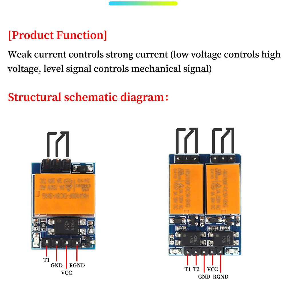 HK4100F small relay module supports 3.3V 5V trigger micro control switch with optocoupler