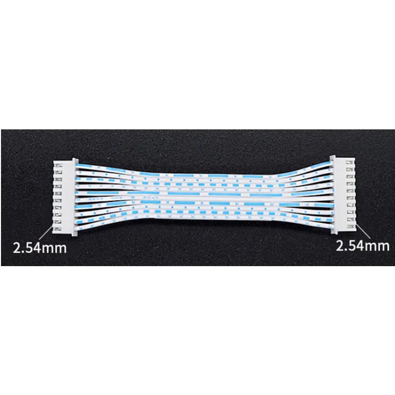 5PCS Blue White XH 2.54mm Pitch Connector Cable XH2.54 Plug Line Length 10/20/30CM 2P/3P/4P/5P/6P/7P/8P/9P/10P/12P 2468-24AWG