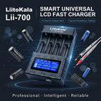 LiitoKala Lii-700 Universal 18650 AA AAA Charger, QC 12V 5A Fast Charge, Overcharge & Reverse Protection, 0V Battery Activation