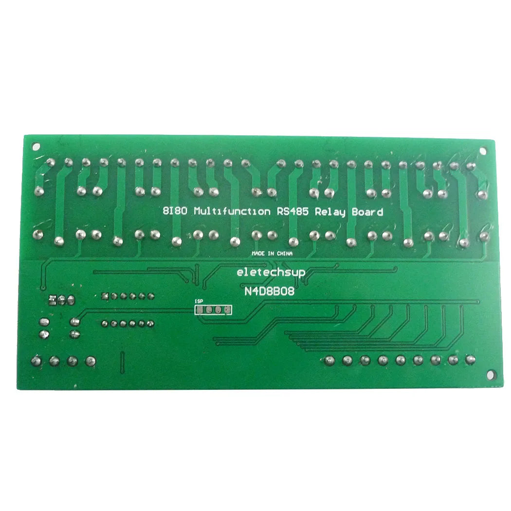 DC 12V 24V 8 Isolated Input & 8 Output DIN35 C45 Rail Box UART RS485 Relay Module Modbus RTU Control Switch Board