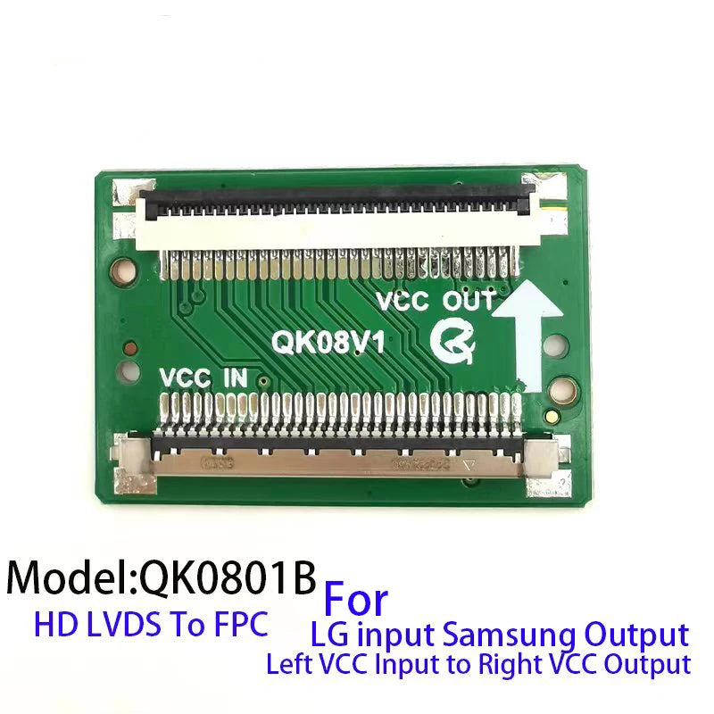 LCD Screen Line Conversion QK0801A QK0801B QK0802A QK0802B HD 30Pin to 30Pin For LG to SAM FPC to LVDS Cable