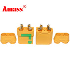 Amass  XT90S Connector xt90s anti spark XT90S XT90-S Male Female Motor Adapter for Battery ESC and Charger Lead for RC Car Truck