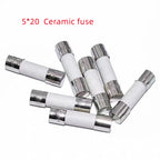 10pc/lot One Sell 5*20mm 6*30mm Fast Blow Tube Fuses mm 250V 0.1A 0.2A 0.3A 0.4A 0.5A 0.63A 0.75A 0.8A 1A AMP Fuse Ceramic Fuse