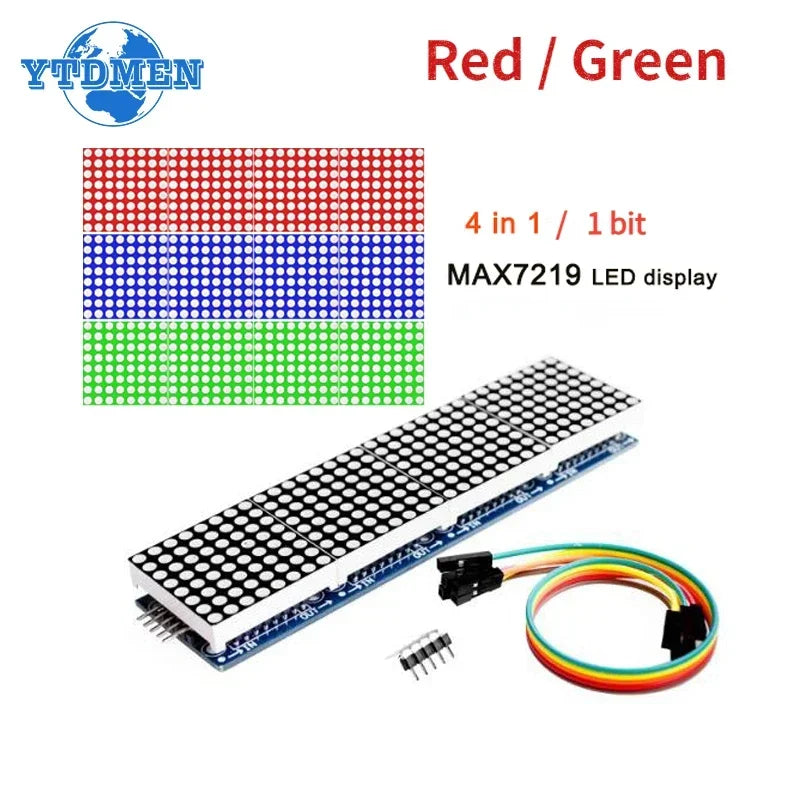 1PCS MAX7219 Module LED Microcontroller Display Dot Matrix Module 5V for Arduino DIY KIT 8x8 Red/Blue/Green