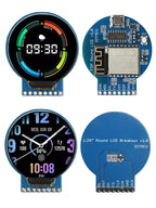 1.28-inch Circular LCD Display ESP8266 Development Board NodeMCU Expansion with GC9A01 Chip 240x240 Resolution for IoT Projects
