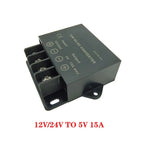 DC 12V 24V to 5V 5A 10A 15A DC DC Converter Step Down Voltage Regulator Buck Converter Car Power Supply Transformer Module