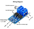 1-10PCS 15A 400W MOSFET Trigger Switch Drive Module PWM Regulator Control Panel DC 5V-36V Electronic Switch Control Board