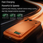 10000mAh Slim Power Bank for MagSafe,Magnetic Wireless 20W Fast Charging Portable External Battery For iPhone 12-17 Pro Samsung