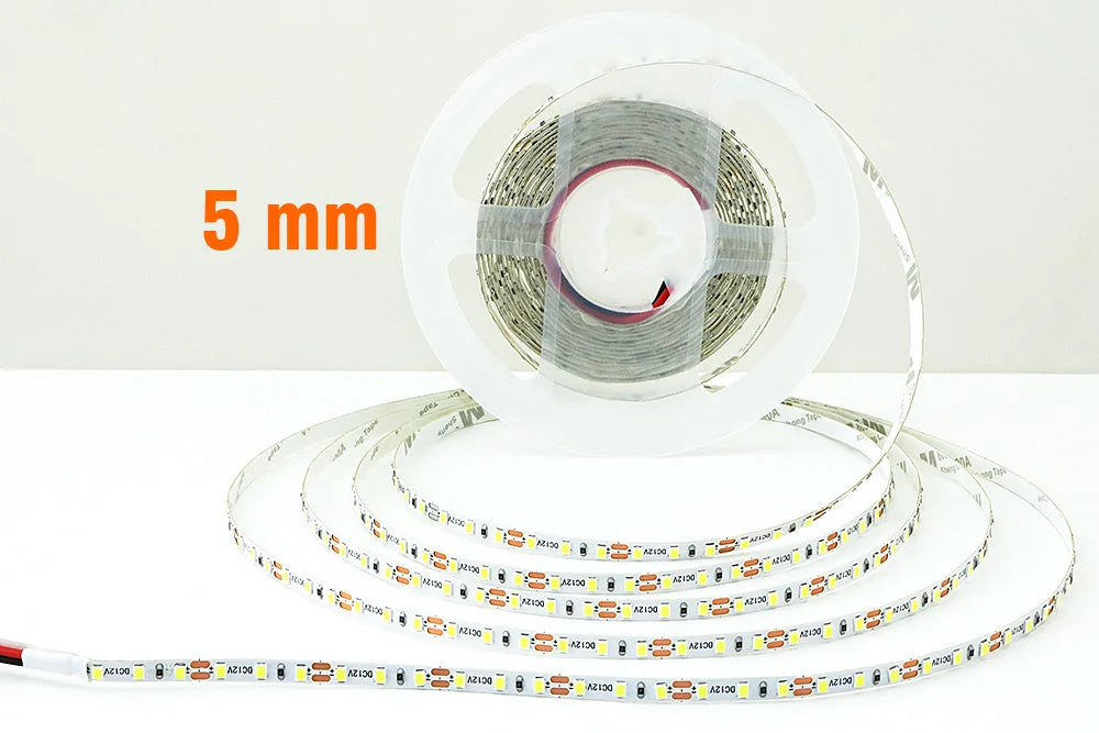 5mm 8mm LED Strip 2835 DC24V 12V 120LEDs/m Home Lamp Strips Red Ice Blue Yellow Orange Pink Flexible And Cuttable Soft Lamp Bar