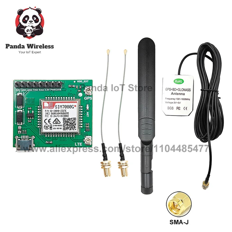 SIMCOM Core Board SIM7080G LTE CAT-M NB-IoT Module with USB Port Built-In SIM868 External LTE GPS for IoT Applications