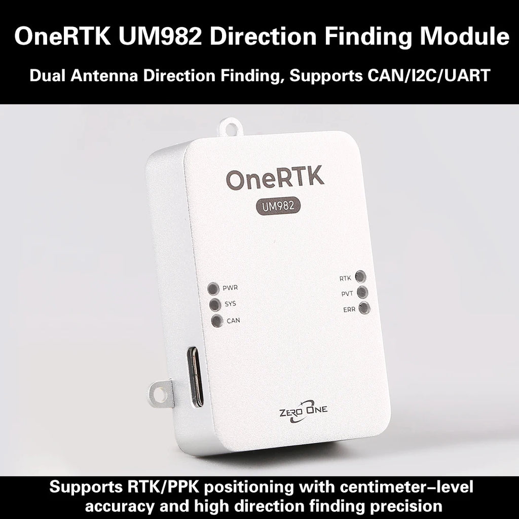 Zero One OneRTK UM982 RTK Positioning Module Dual-Antenna Heading Solution for Mapping Plant Protection
