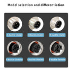 5/10/20 Pcs M12 4/5/6/8/12/17 Pin Shielded Sensor Connector Male Female Metal Assembly Aviation Plug